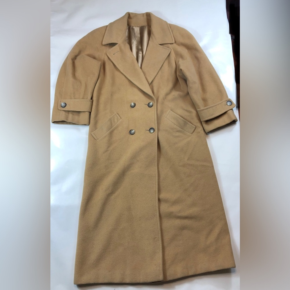Saks Fifth Avenue Regency Pure Camel Hair Long Coat